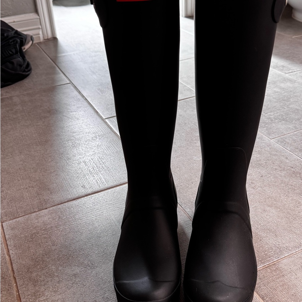 Hunter Original Tall Black Waterproof Boots size 9 never worn new without box - Picture 4 of 8